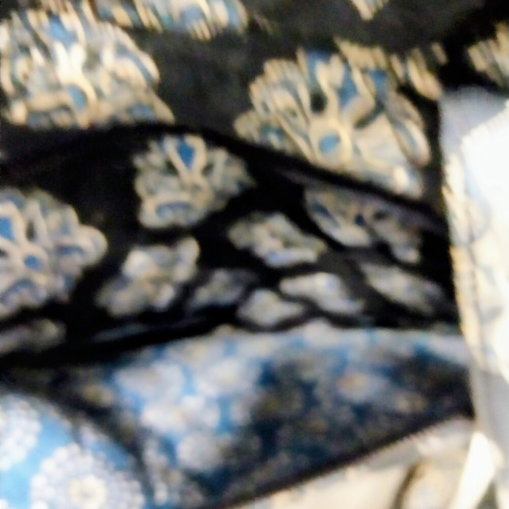 Vera Bradley Floral Pattern Navy Blue Backpack (15”x12”) - Picture 4 of 11